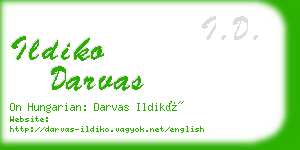 ildiko darvas business card